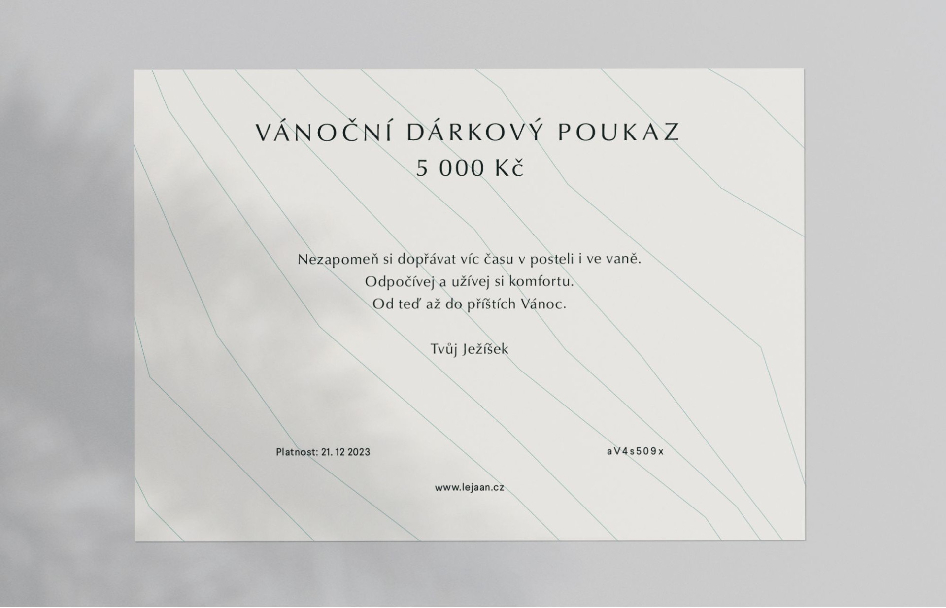 Poukaz můžete vybírat v hodnotě 1 000 - 20 000 Kč