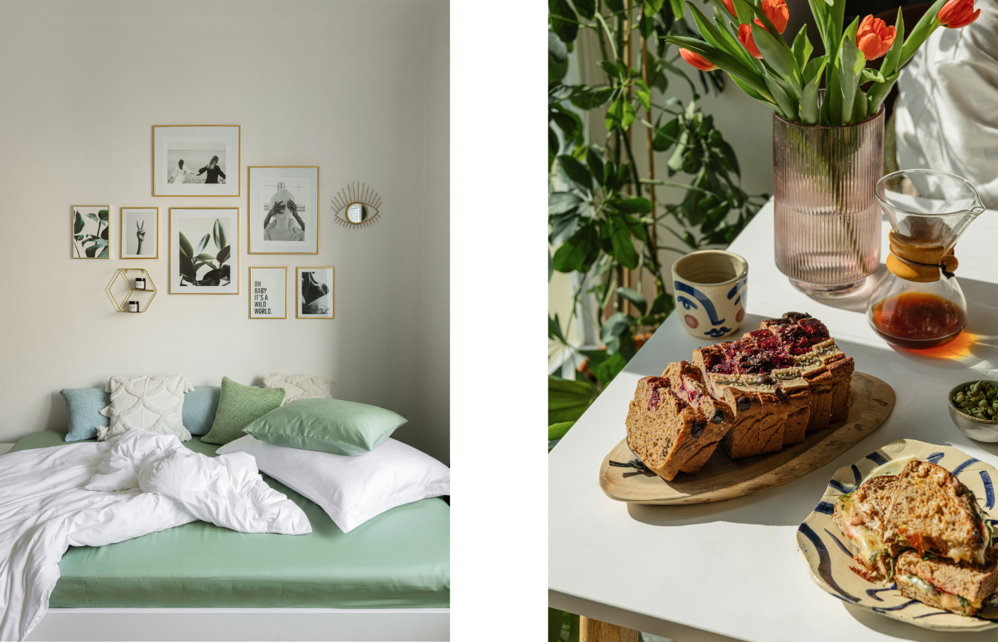 The magic of an interior is best emphasized with personal style accessories, fresh flowers and charming details.