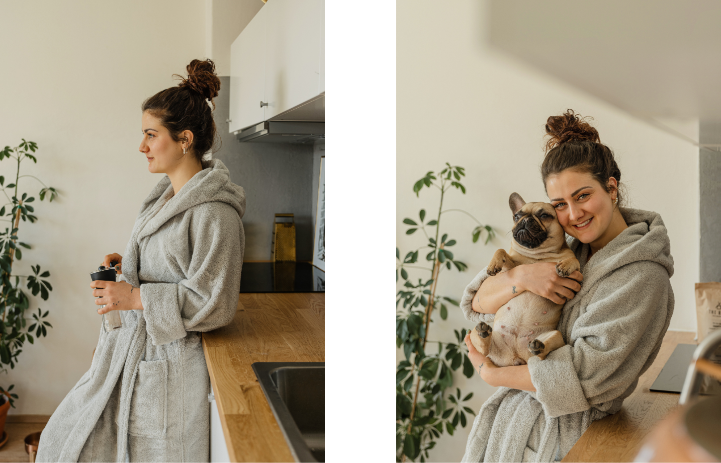 Wrapping in super soft cotton and putting the hood up, means it’s time to relax.