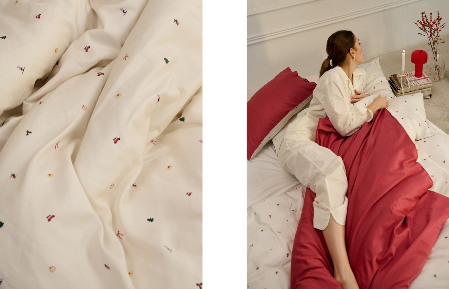 Sytost autorského vzoru kolekce Winter Bliss zajišťuje kvalitní digitální potisk