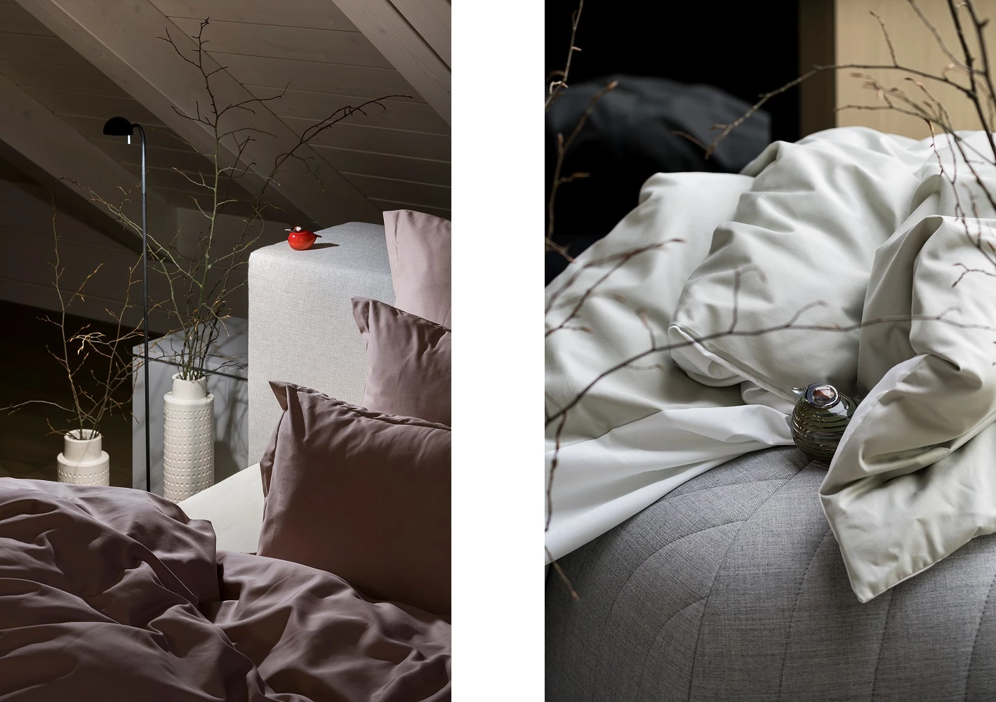 bed linen collection Never Too Late and Frozen Lake